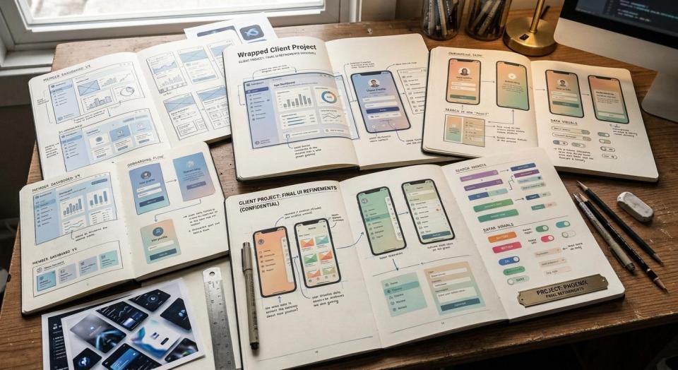 Client project wrapped! Can't share details yet but this might be some of my favorite UI work to date.