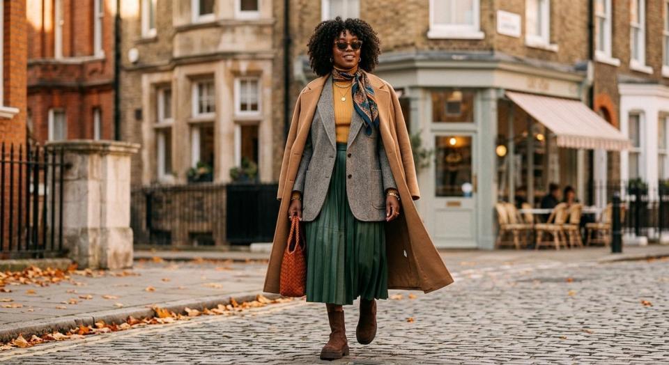 Fall layering done right — texture mixing is everything this season, and I'm loving how this look came together.