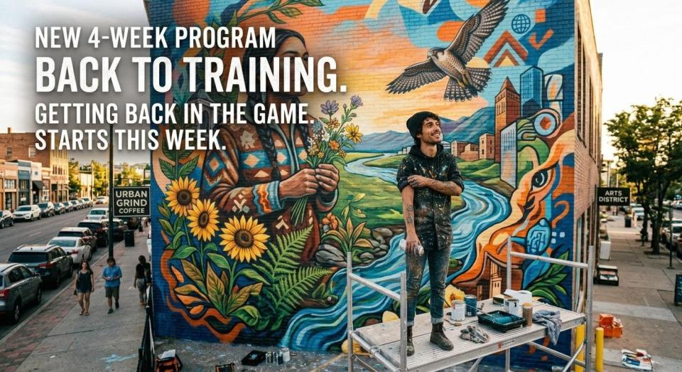 Fresh mural finished downtown this week — spent three days on the wall and my arms are definitely feeling it.